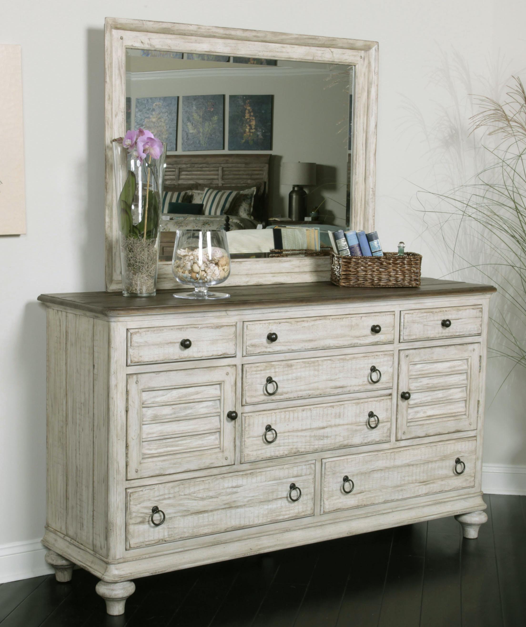 Dresser and Mirror Combo